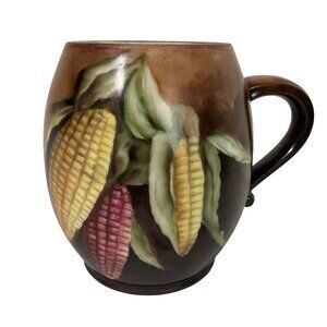 Vintage Hand Painted Corn Cobb Mug Farmhouse Kitchen Décor